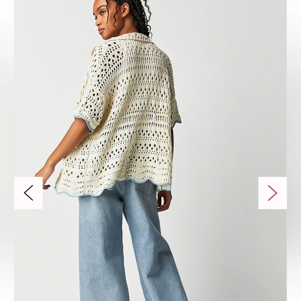 NWT Free People Santa Cruz Club Shirt - Picture 5 of 11